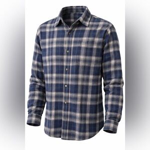 RedHead Brand‎ Co Men’s XL Blue Plaid Flannel Button Down Shirt